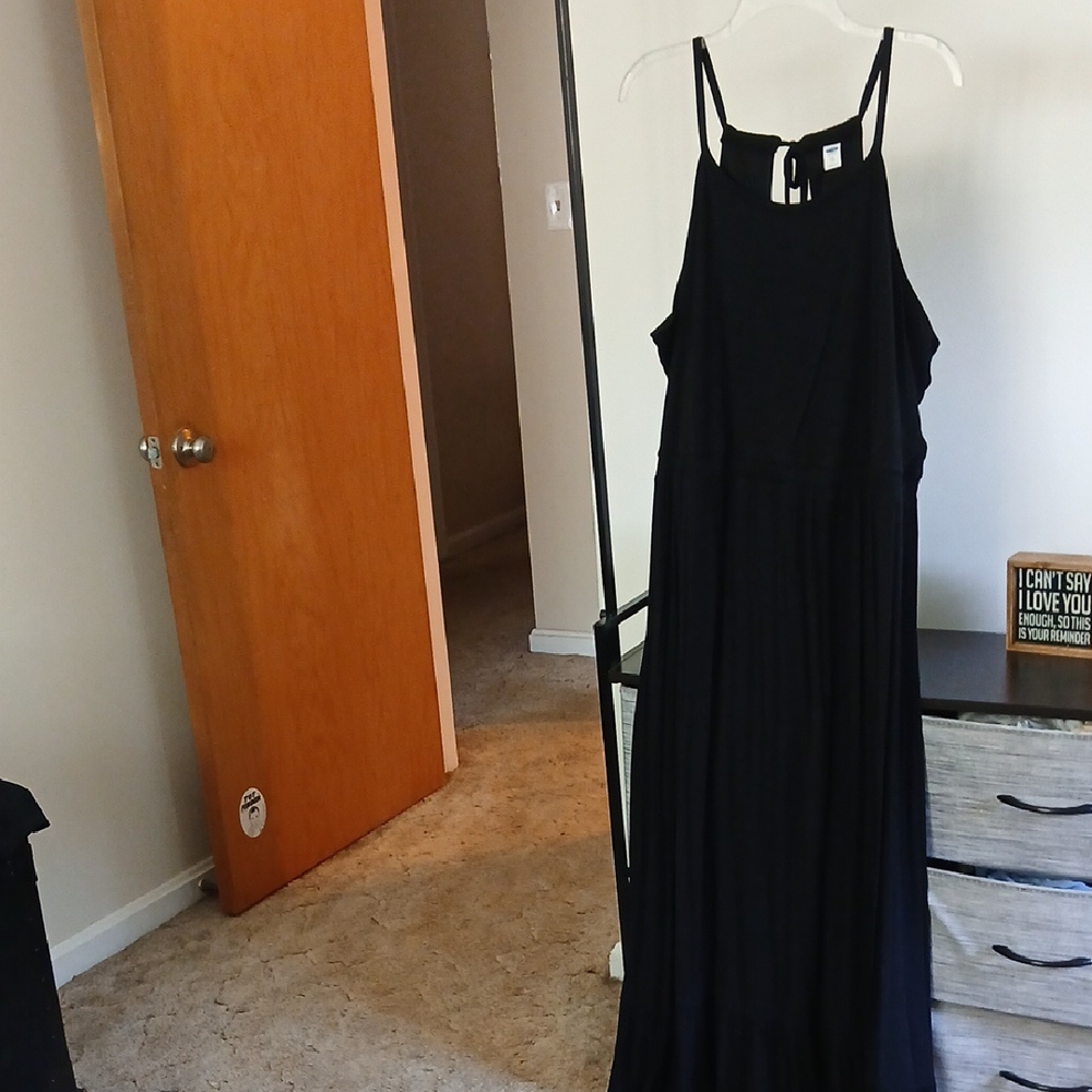 Old Navy Black Maxi Dress